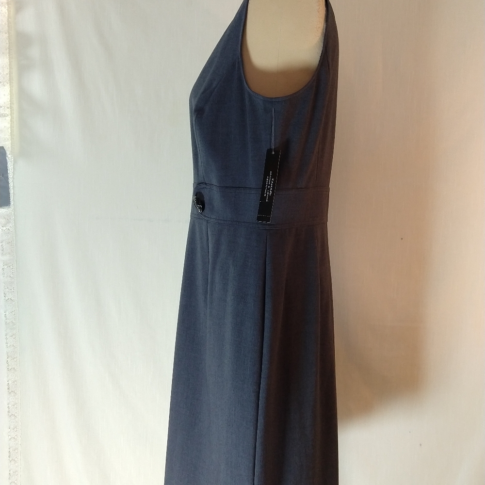 NWT Tahari charcoal grey sheath dress size 16, - Picture 5 of 8